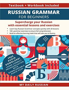 Russian Grammar for Beginners Textbook + Workbook