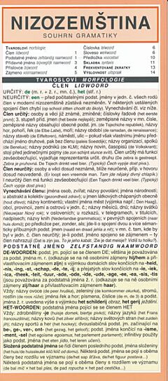 Nizozemština: Souhrn gramatiky