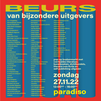 Beurs van bijzondere uitgevers in Paradiso